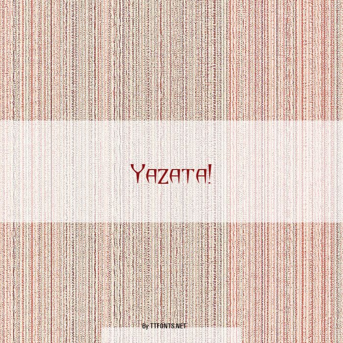 Yazata! example