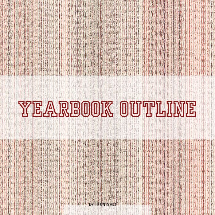 Yearbook Outline example
