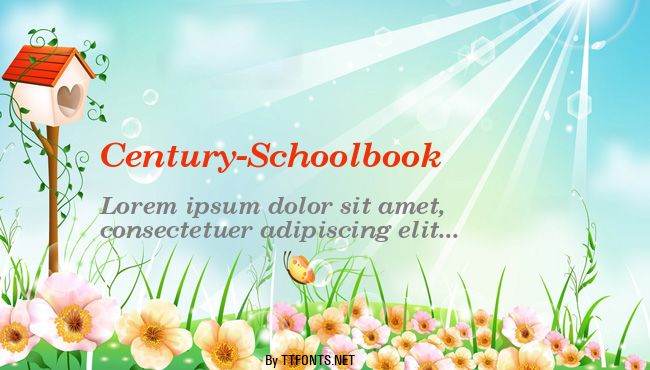 Century-Schoolbook example