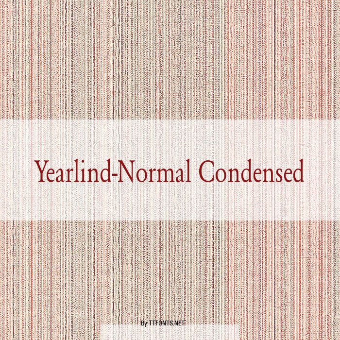 Yearlind-Normal Condensed example