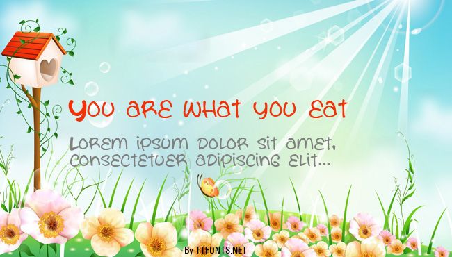 You are what you eat example