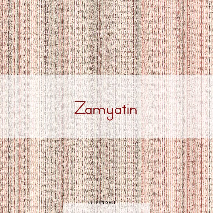 Zamyatin example