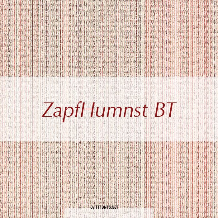 ZapfHumnst BT example