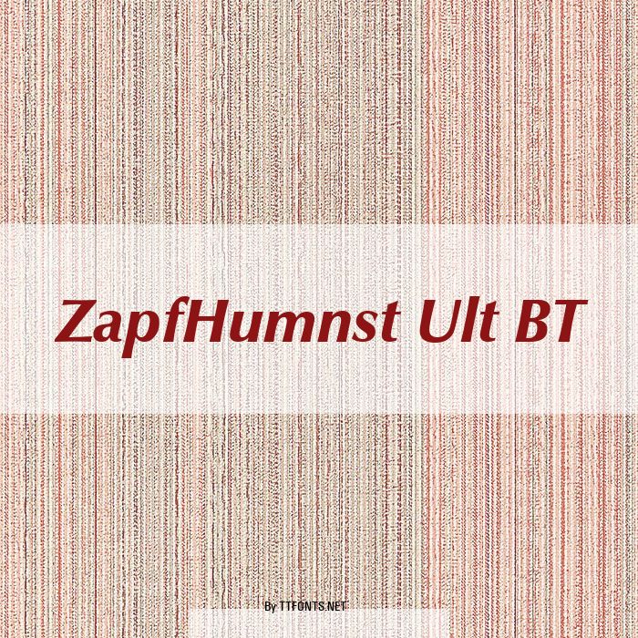 ZapfHumnst Ult BT example