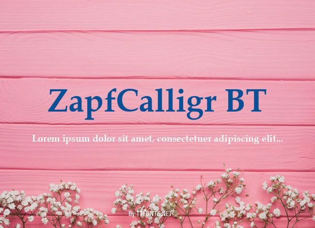 ZapfCalligr BT example