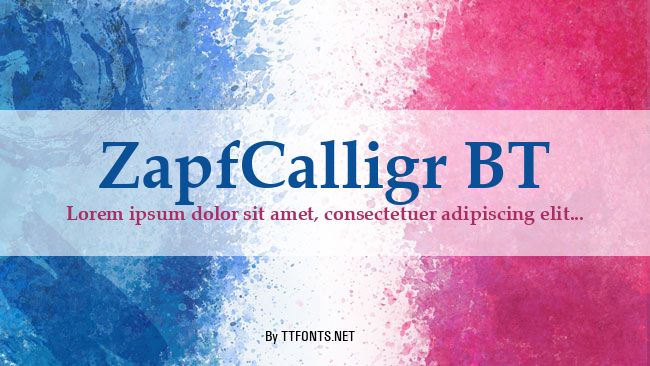 ZapfCalligr BT example