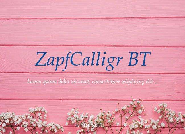 ZapfCalligr BT example