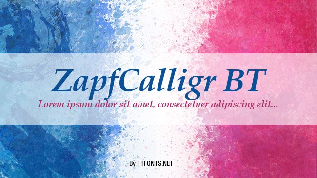 ZapfCalligr BT example