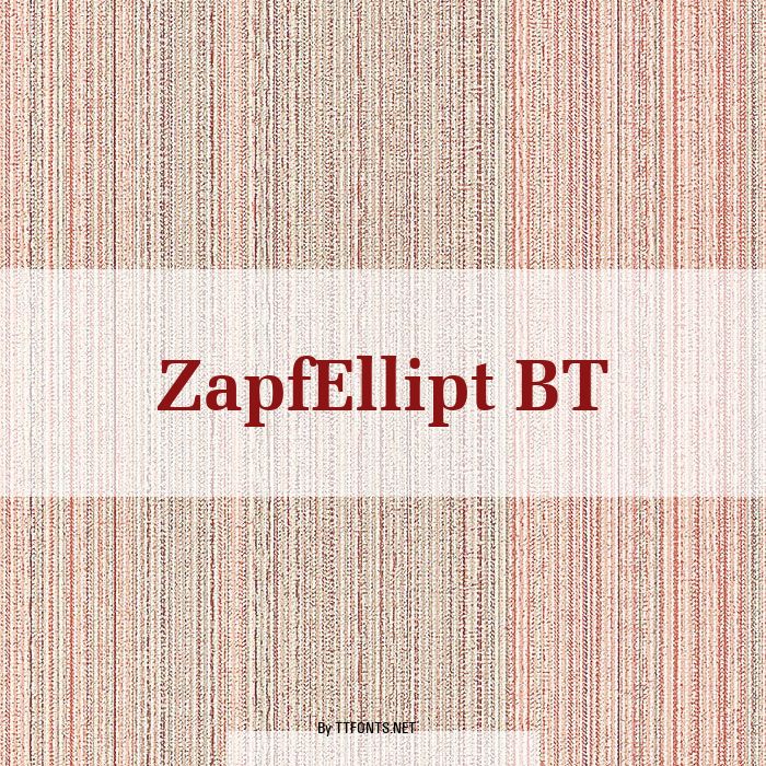 ZapfEllipt BT example