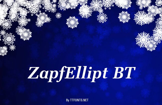 ZapfEllipt BT example