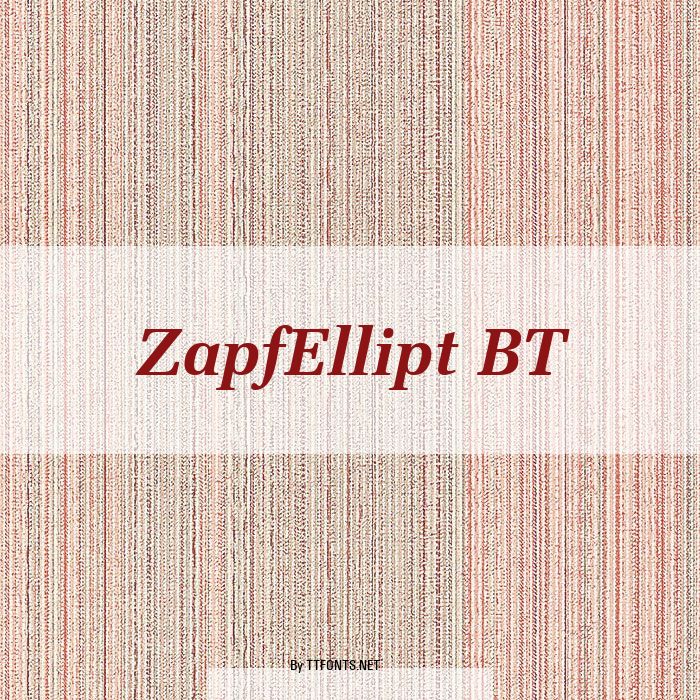 ZapfEllipt BT example