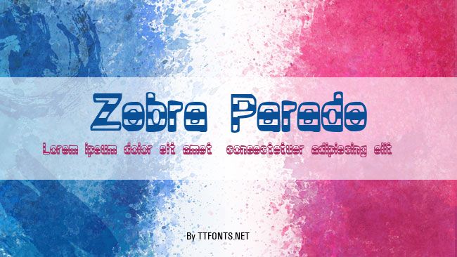 Zebra Parade example