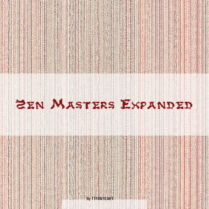 Zen Masters Expanded example