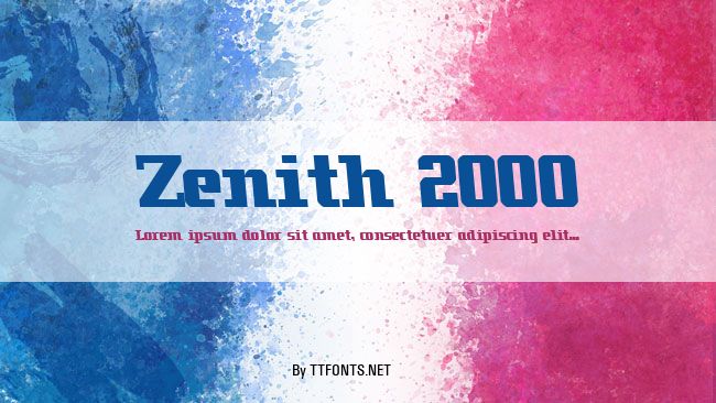 Zenith 2000 example