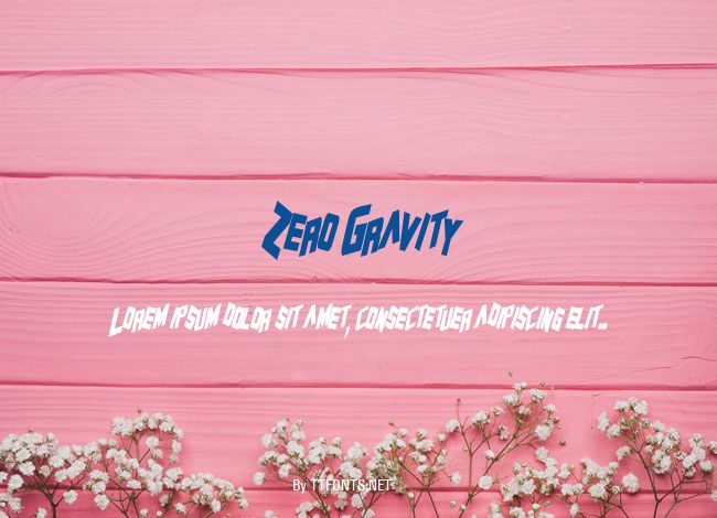 Zero Gravity example
