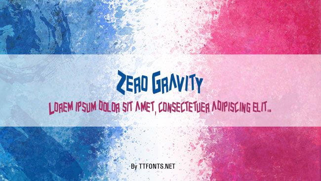 Zero Gravity example