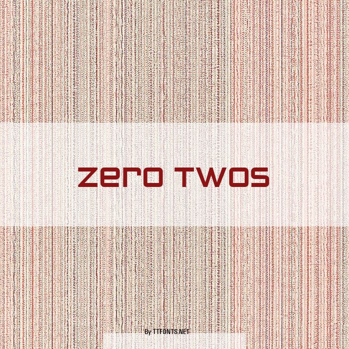 Zero Twos example