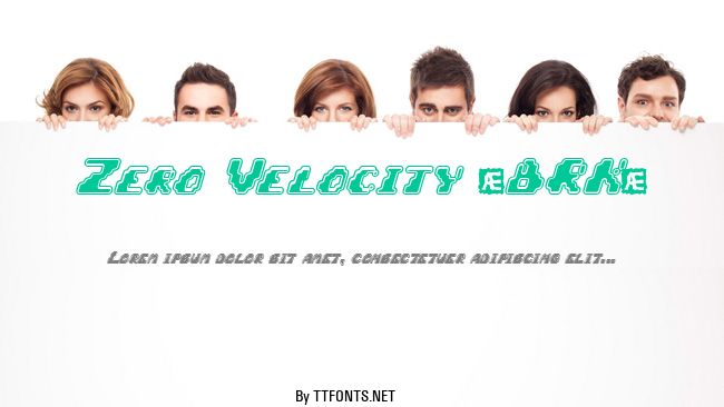 Zero Velocity (BRK) example