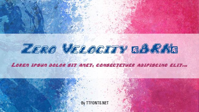 Zero Velocity (BRK) example