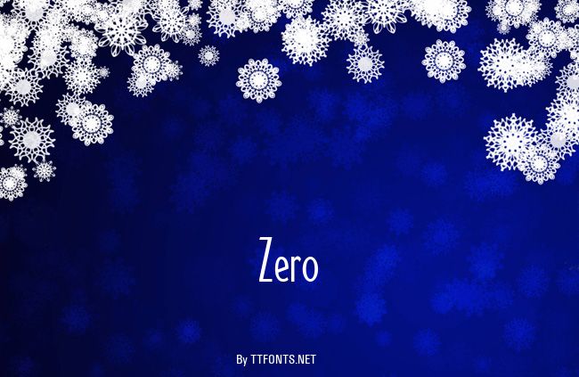 Zero example