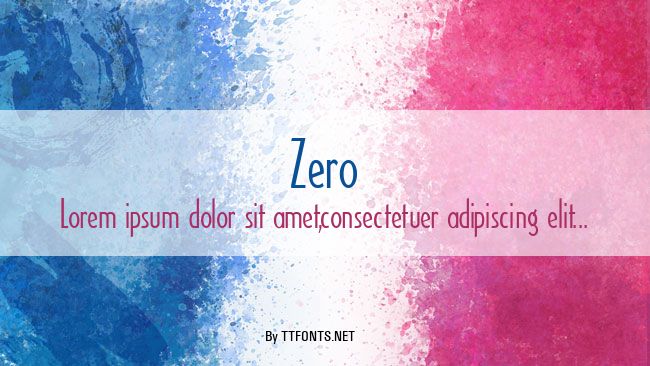 Zero example