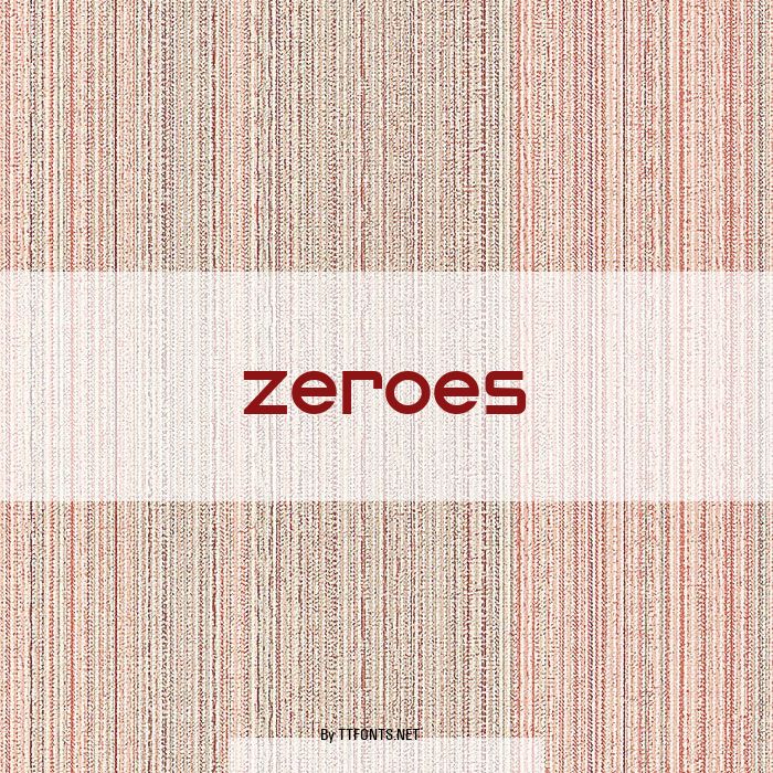 Zeroes example