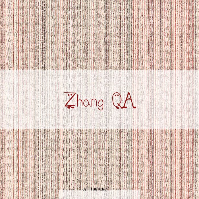 Zhang QA example