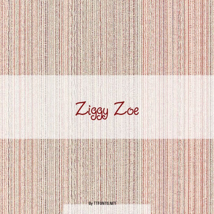 Ziggy Zoe example