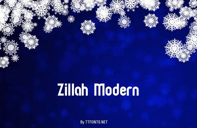 Zillah Modern example