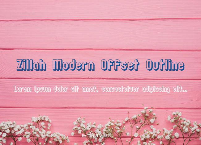Zillah Modern Offset Outline example