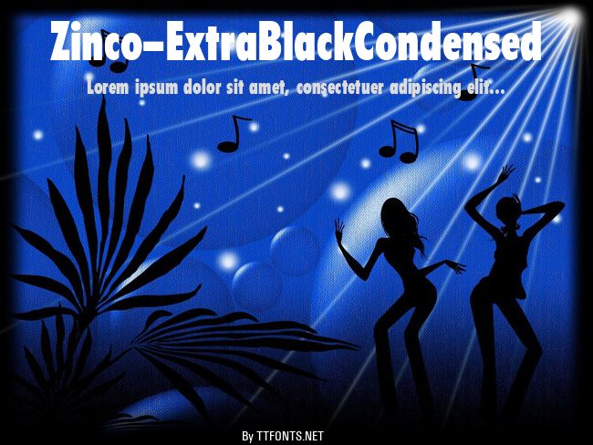 Zinco-ExtraBlackCondensed example