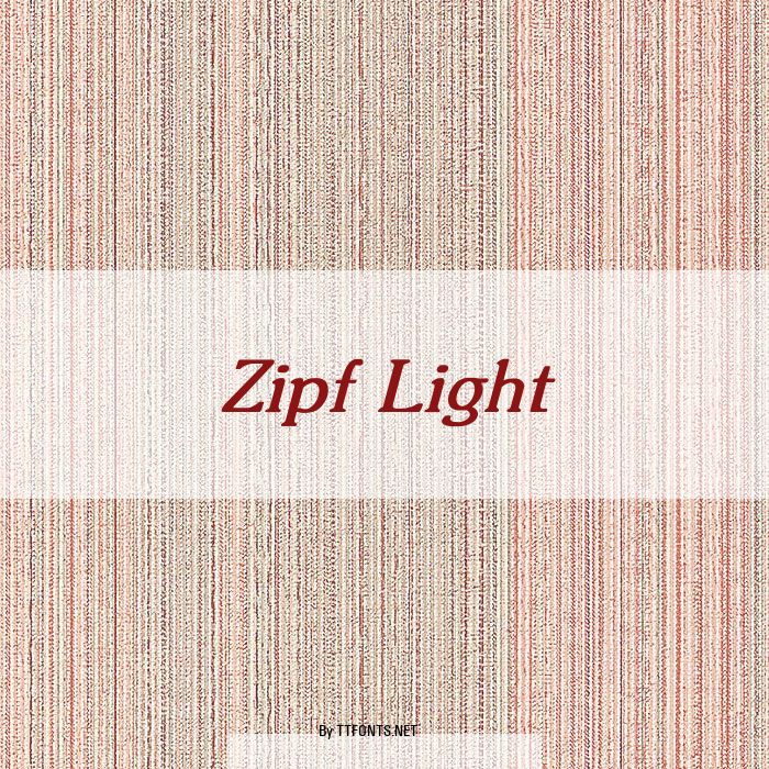 Zipf Light example