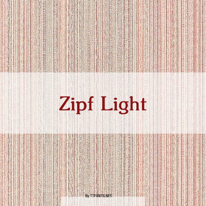 Zipf Light example