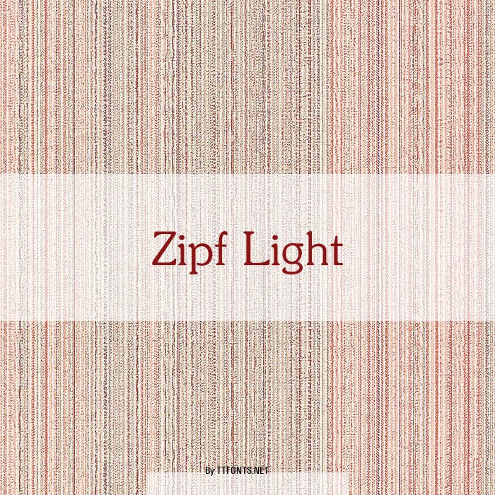 Zipf Light example