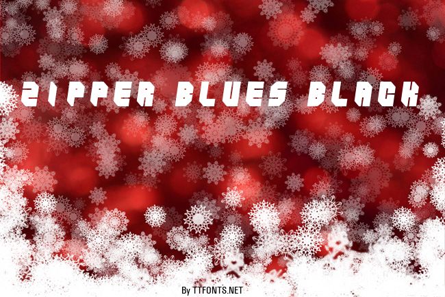 Zipper blues Black example