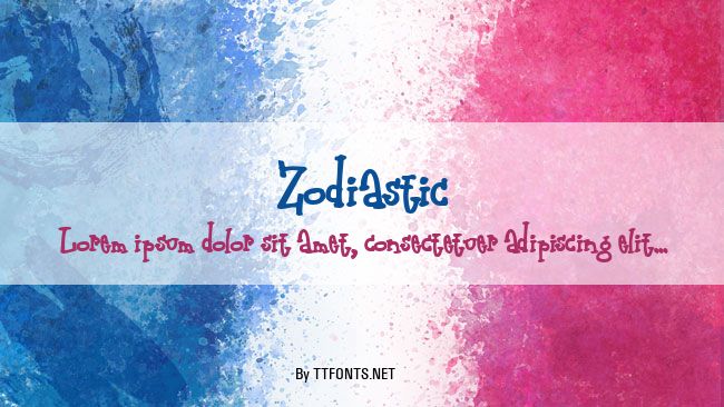 Zodiastic example