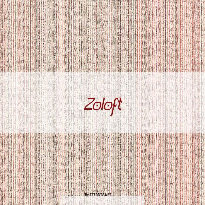 Zoloft example