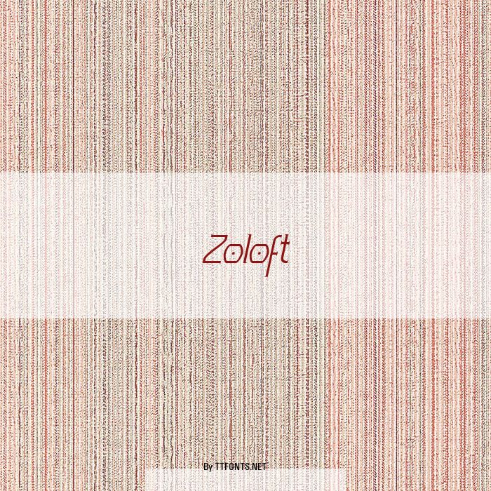 Zoloft example