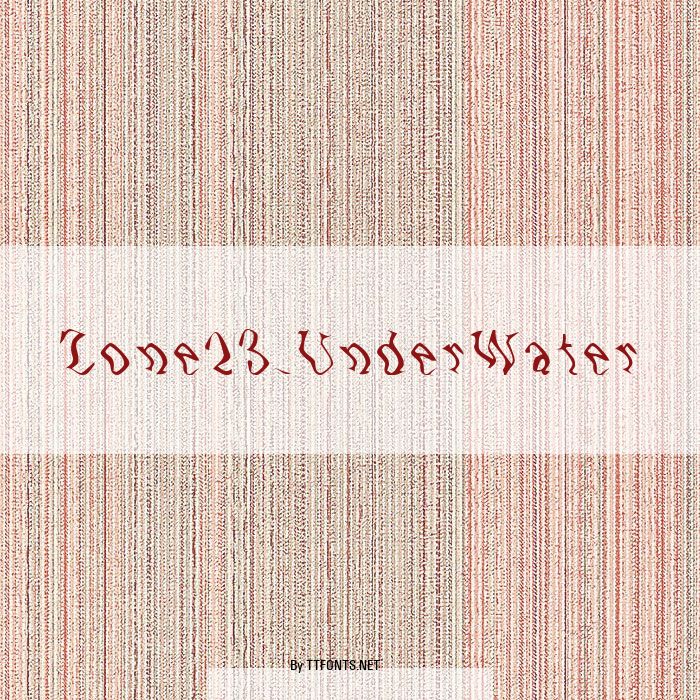 Zone23_UnderWater example