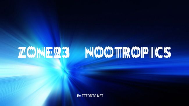 Zone23_nootropics example