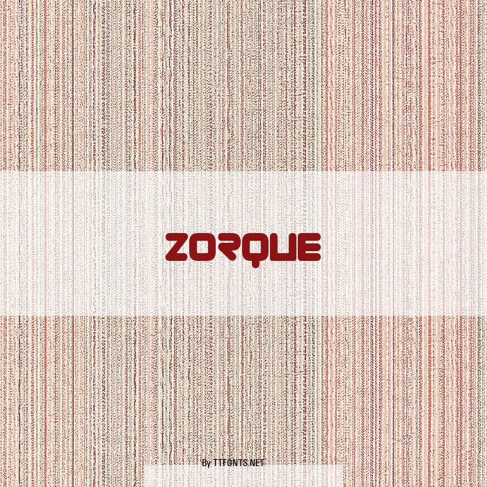 Zorque example