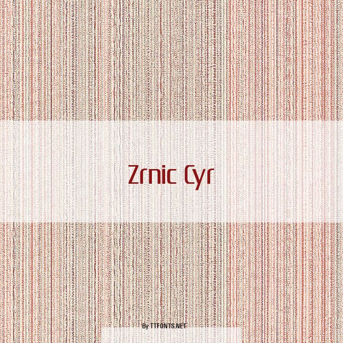 Zrnic Cyr example