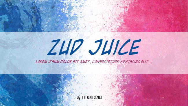 Zud Juice example