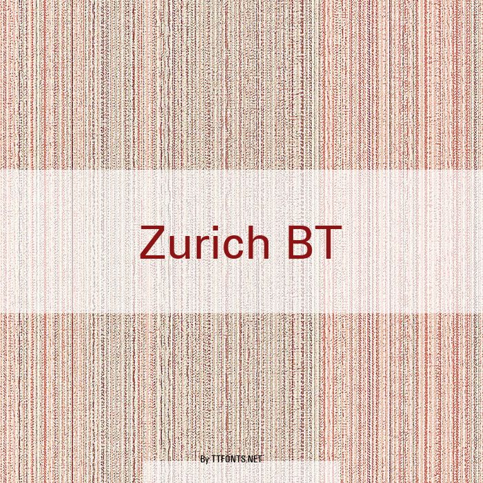 Zurich BT example