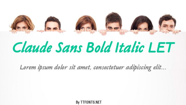 Claude Sans Bold Italic LET example