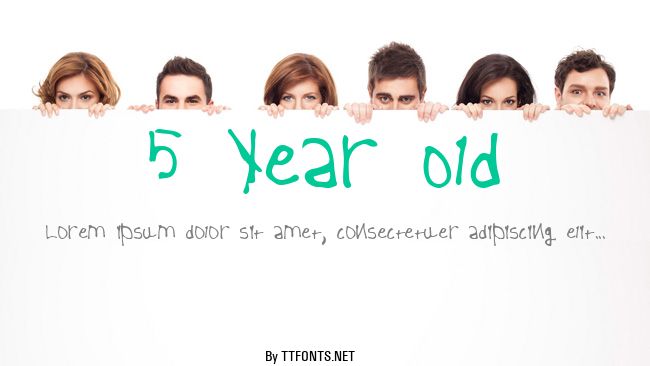 5 Year Old example
