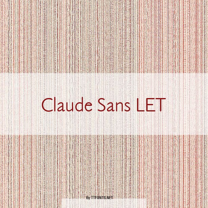 Claude Sans LET example