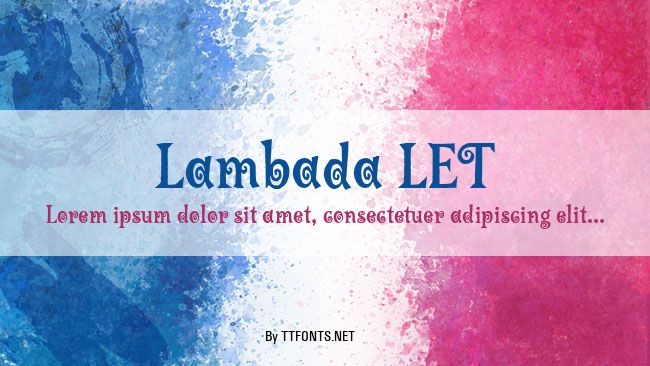 Lambada LET example