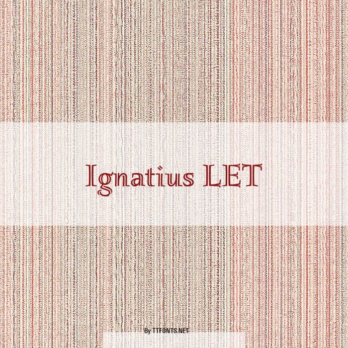 Ignatius LET example