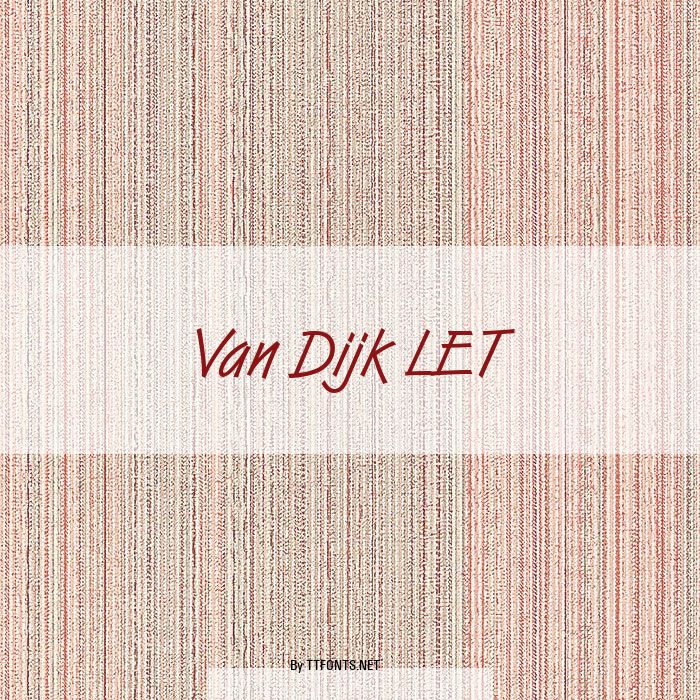 Van Dijk LET example